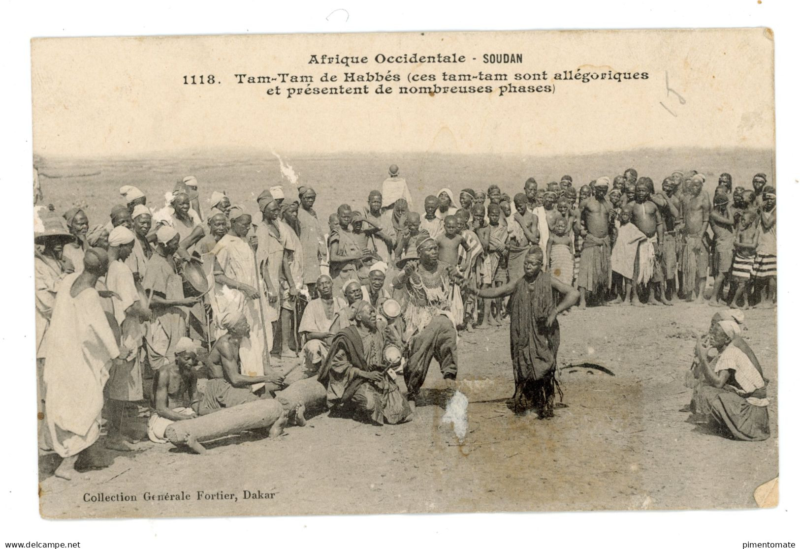 AFRIQUE OCCIDENTALE SOUDAN FRANCAIS TAM TAM DE HABBES 1907 - Mali