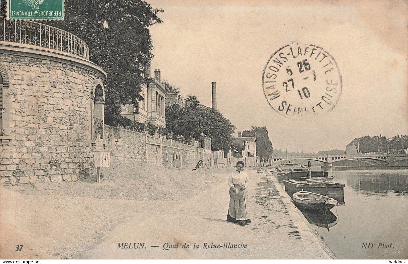 MELUN : QUAI DE LA REINE BLANCHE - Melun