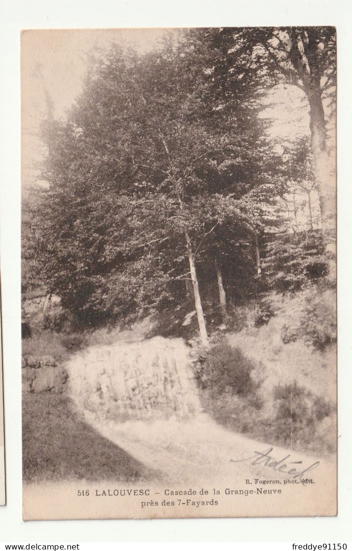 07 . La Louvesc . Cascade De La Grange Neuve Près Des 7 Fayards . 1928 - La Louvesc