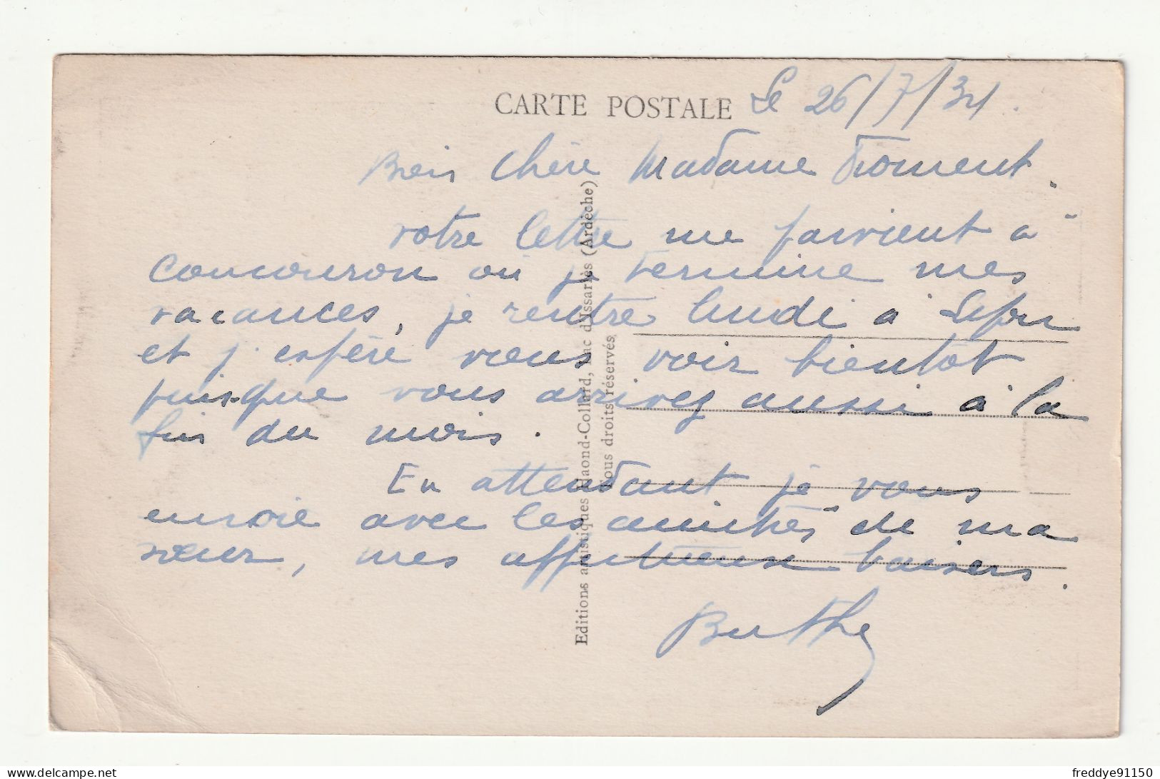 07 . Lac D'Issarlès . Le Pain De Sucre . L'allée Des Peupliers Et La Plage . 1934 - Other & Unclassified