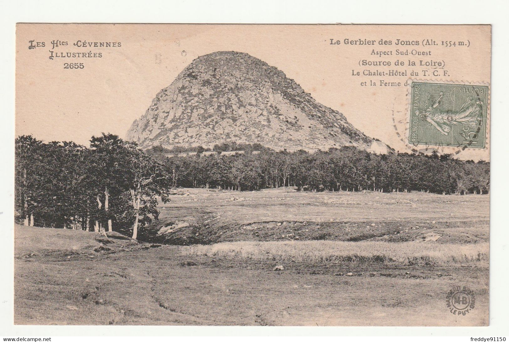 07 . Le Mont Gerbier Des Joncs . La Source De La Loire . 1924 - Autres & Non Classés