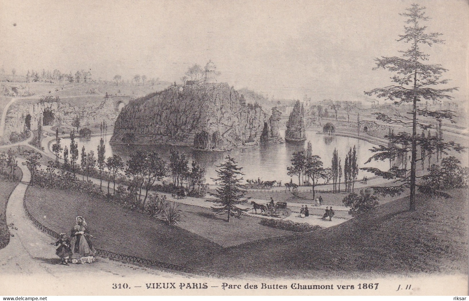 PARIS(19 Em ARRONDISSEMENT) BUTTES CHAUMONT 1867 - Arrondissement: 19