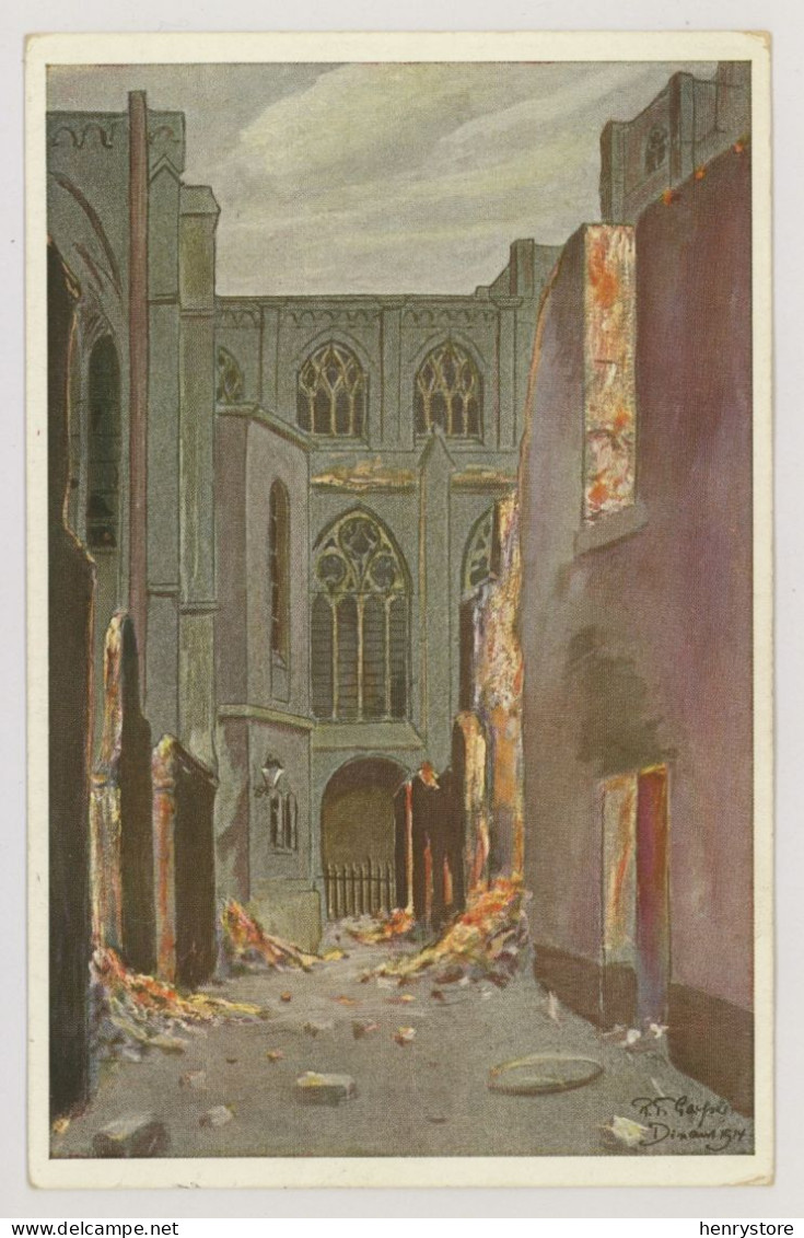 DINANT, Guerre 14-18 : Hinter Der Kirche - Feldpostkarte - Illustrateur (F7354) - Dinant