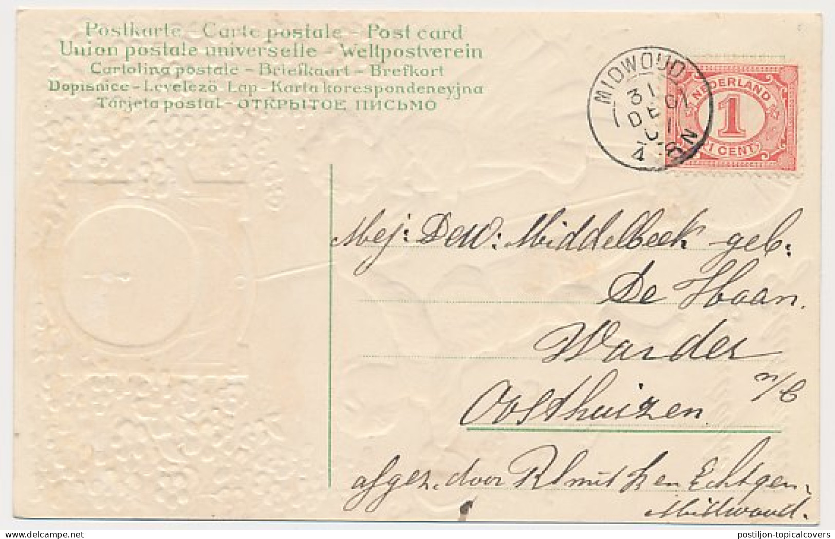 Kleinrondstempel Midwoud 1907 - Ohne Zuordnung
