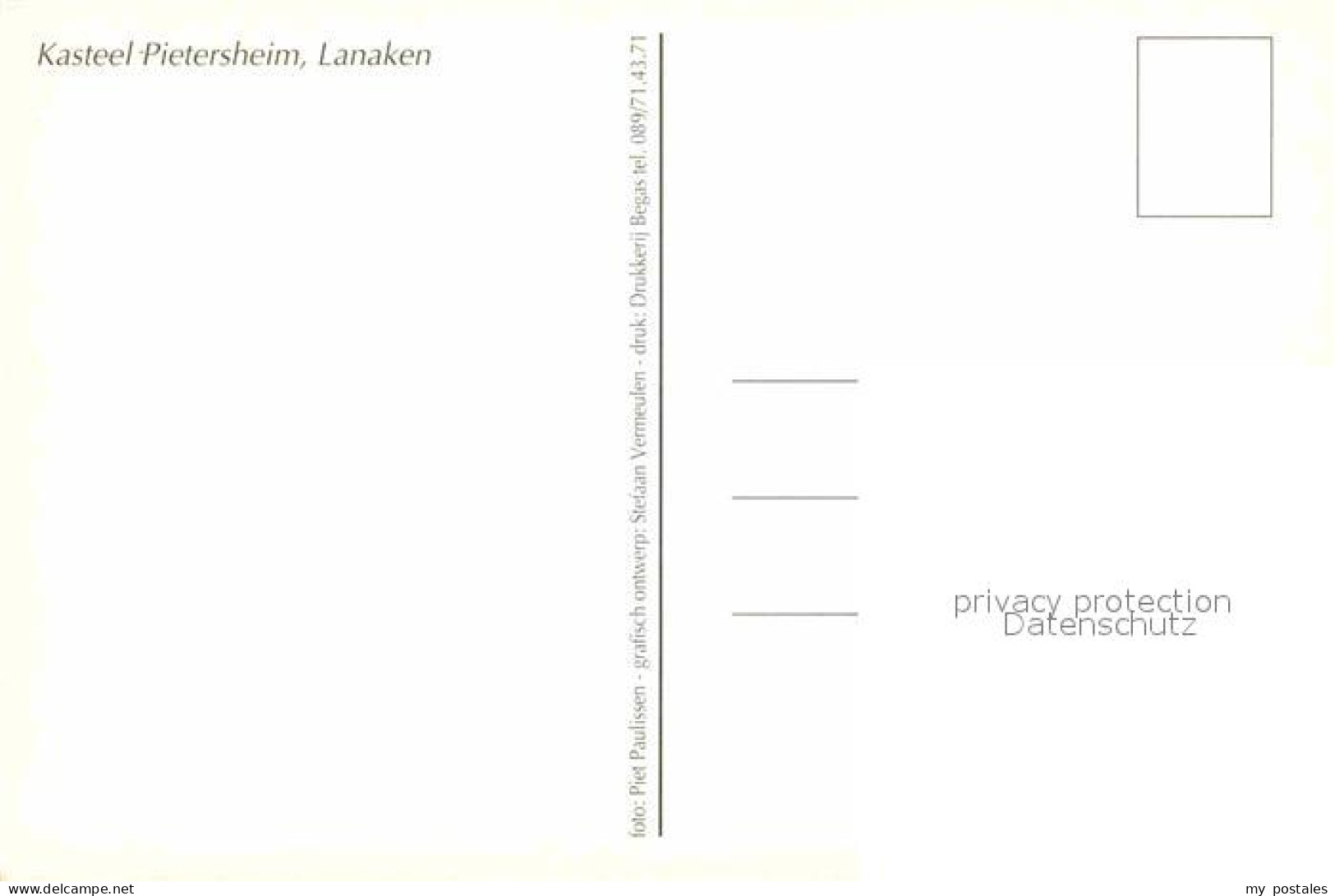 72784099 Lanaken Kasteel Pietersheim Lanaken - Andere & Zonder Classificatie