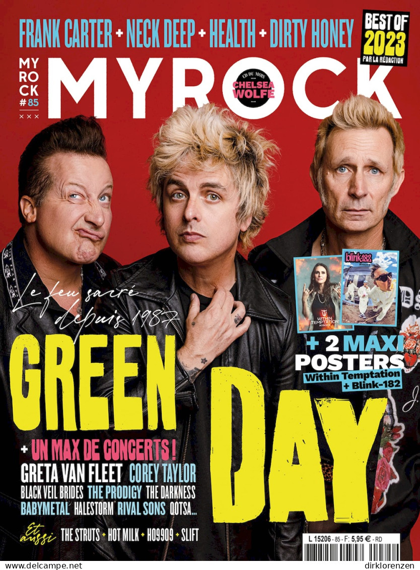 MyRock Magazine France 2024 #85 Green Day Greta Van Fleet Corey Taylor Prodigy - Unclassified