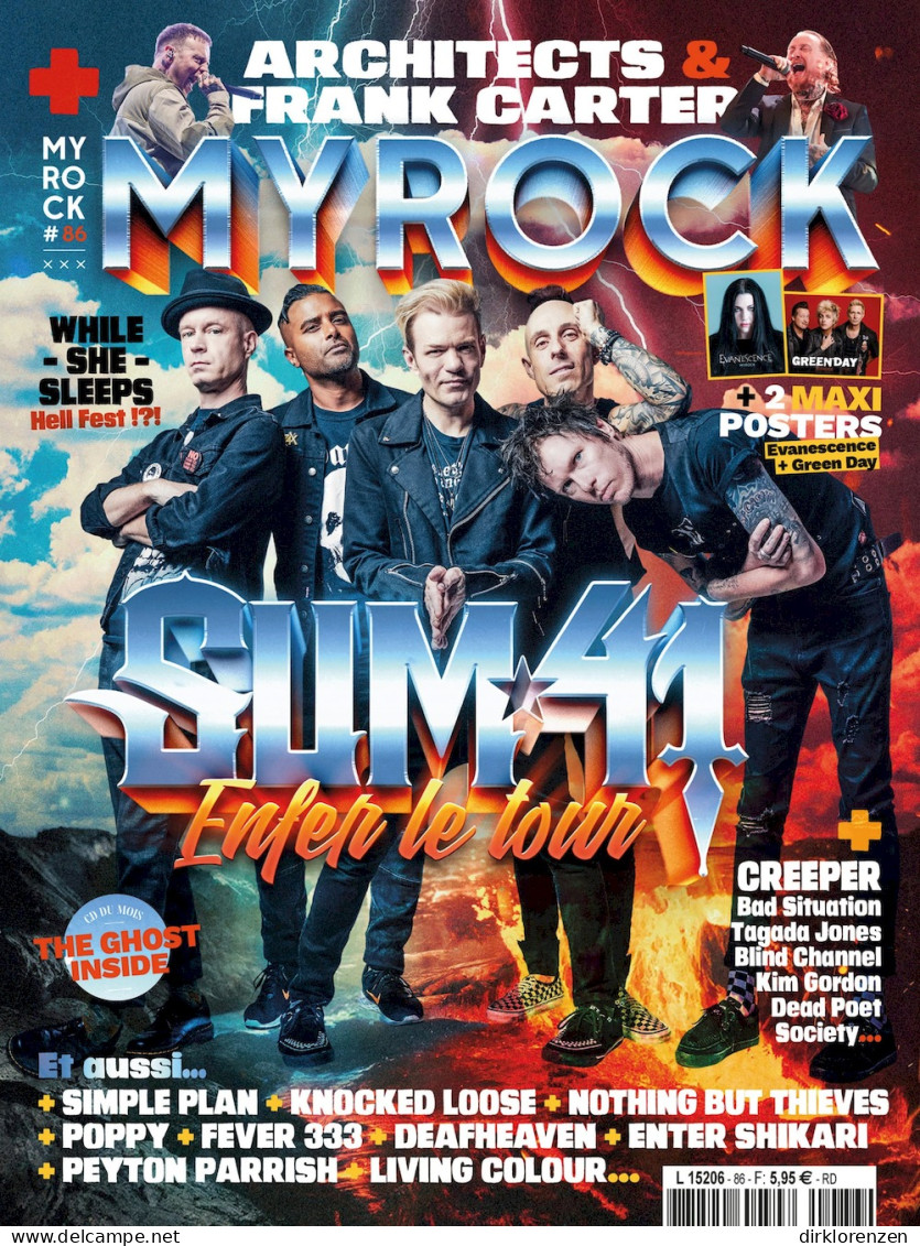 MyRock Magazine France 2024 #86 Slim 41 Simple Plan Mick Mars Dragonforce Knocked Loose - Unclassified