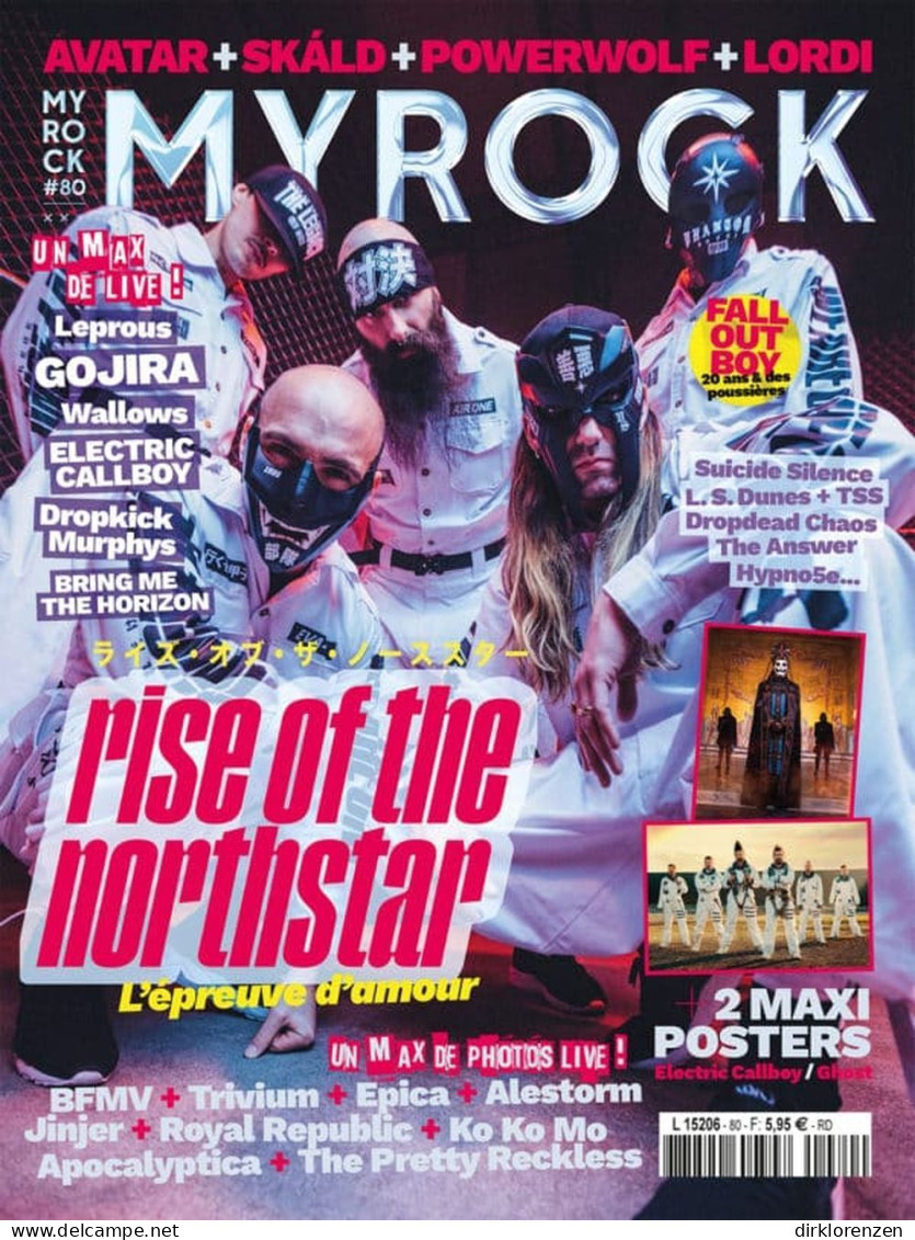 MyRock Magazine France 2023 #80 Rise Of The Northstar Callboy Ghost Leprous Gojira - Zonder Classificatie