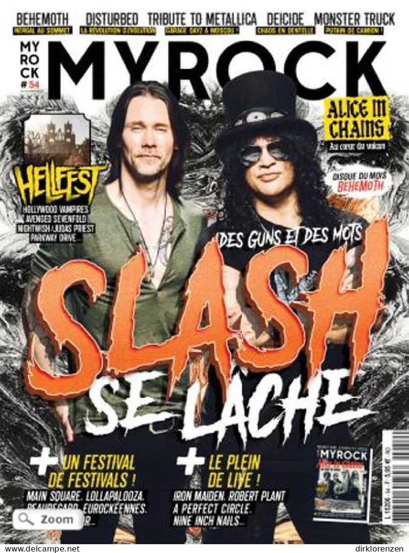 MyRock Magazine France 2018 #54 Slash Behemoth Alice In Chains Metallica  - Zonder Classificatie