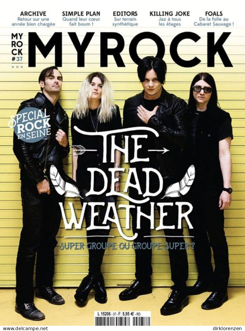 MyRock Magazine France 2015 #37 The Dead Weather Simple Plan Killing Joke - Zonder Classificatie