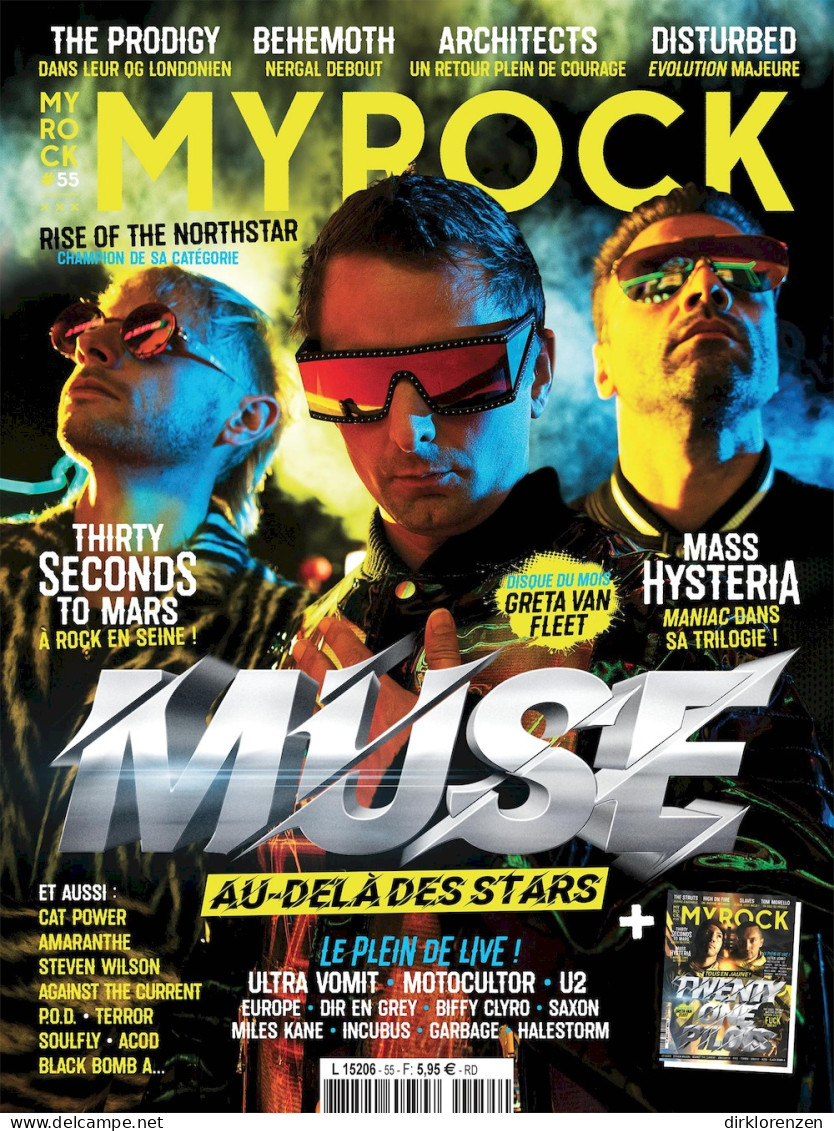 MyRock Magazine France 2018 #55 Muse Twenty One Pilots Thirty Second To Mars  - Ohne Zuordnung