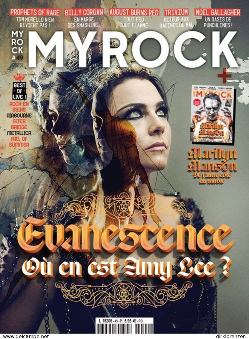 MyRock Magazine France 2017 #49 Evanescence Prophets Of Rage Billy Corgan - Ohne Zuordnung