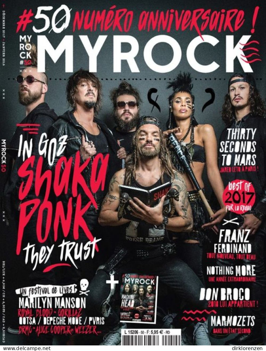 MyRock Magazine France 2017 #50 Shaka Ponk Thirty Seconds To Mars Franz Ferdinand - Ohne Zuordnung