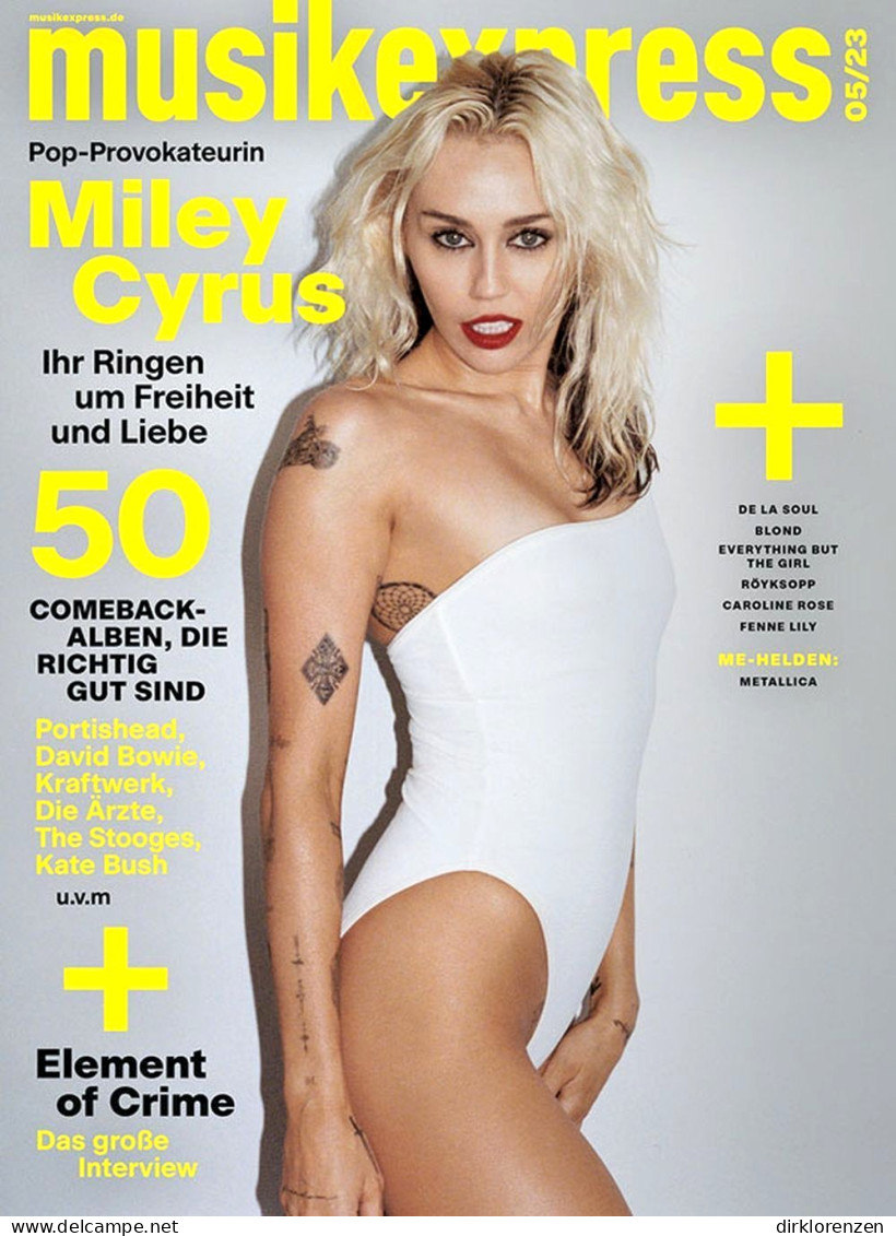 Musikexpress Magazine Germany 2023-05 Miley Cyrus Blond Element Of Crime Metallica - Ohne Zuordnung