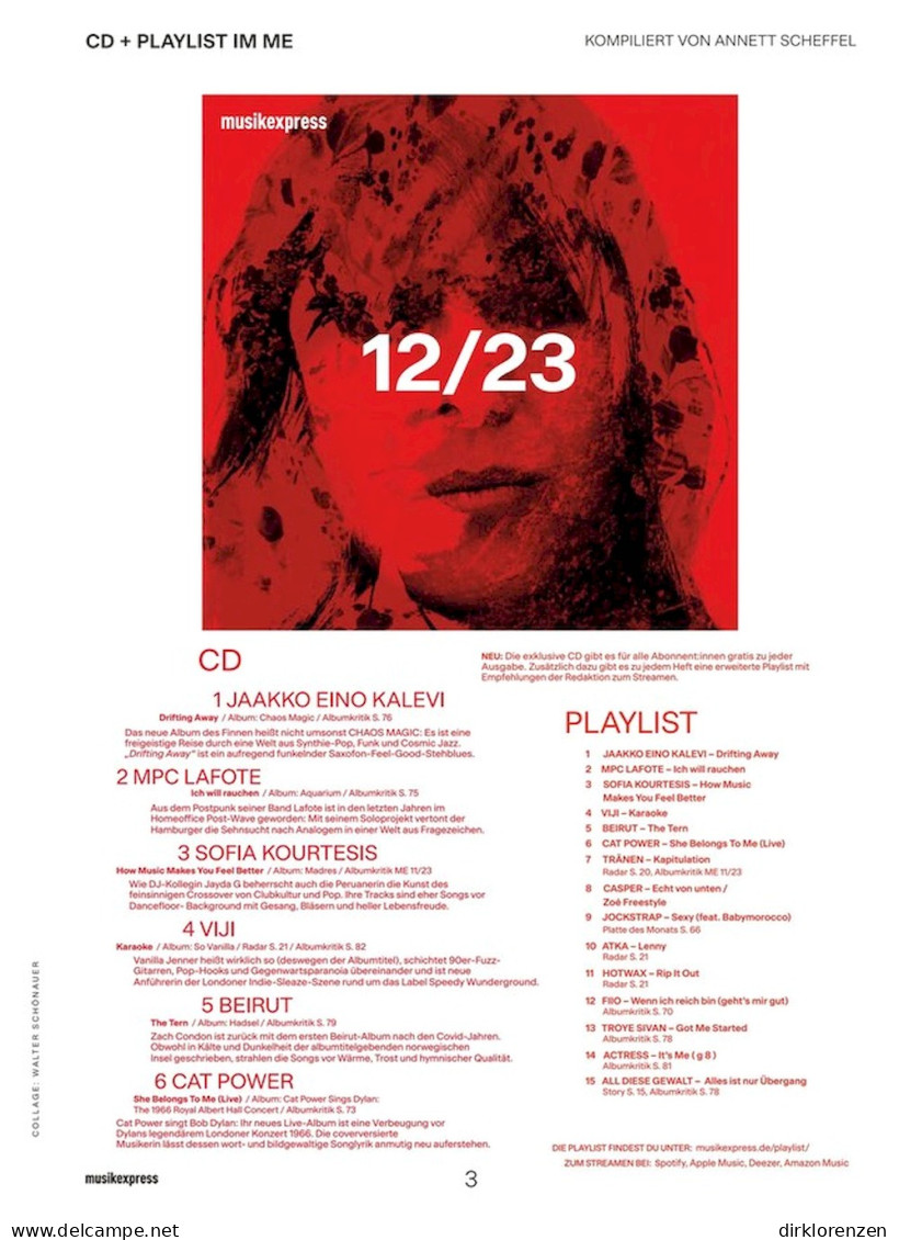 Musikexpress Magazine Germany 2023-12 Jimi Hendrix Vinyl-7-Inch-Single - Zonder Classificatie