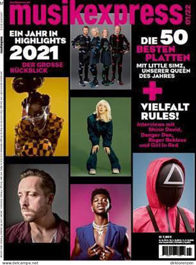 Musikexpress Magazine Germany 2022-01 Girl In Red Marie Ulven Abba  - Zonder Classificatie