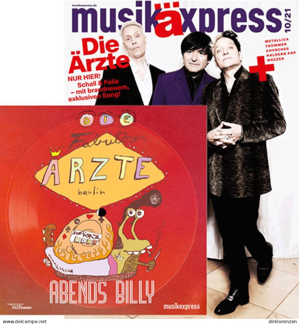 Musikexpress Magazine Germany 2021-10 Die Ärzte + Picture Flexi Disc - Zonder Classificatie