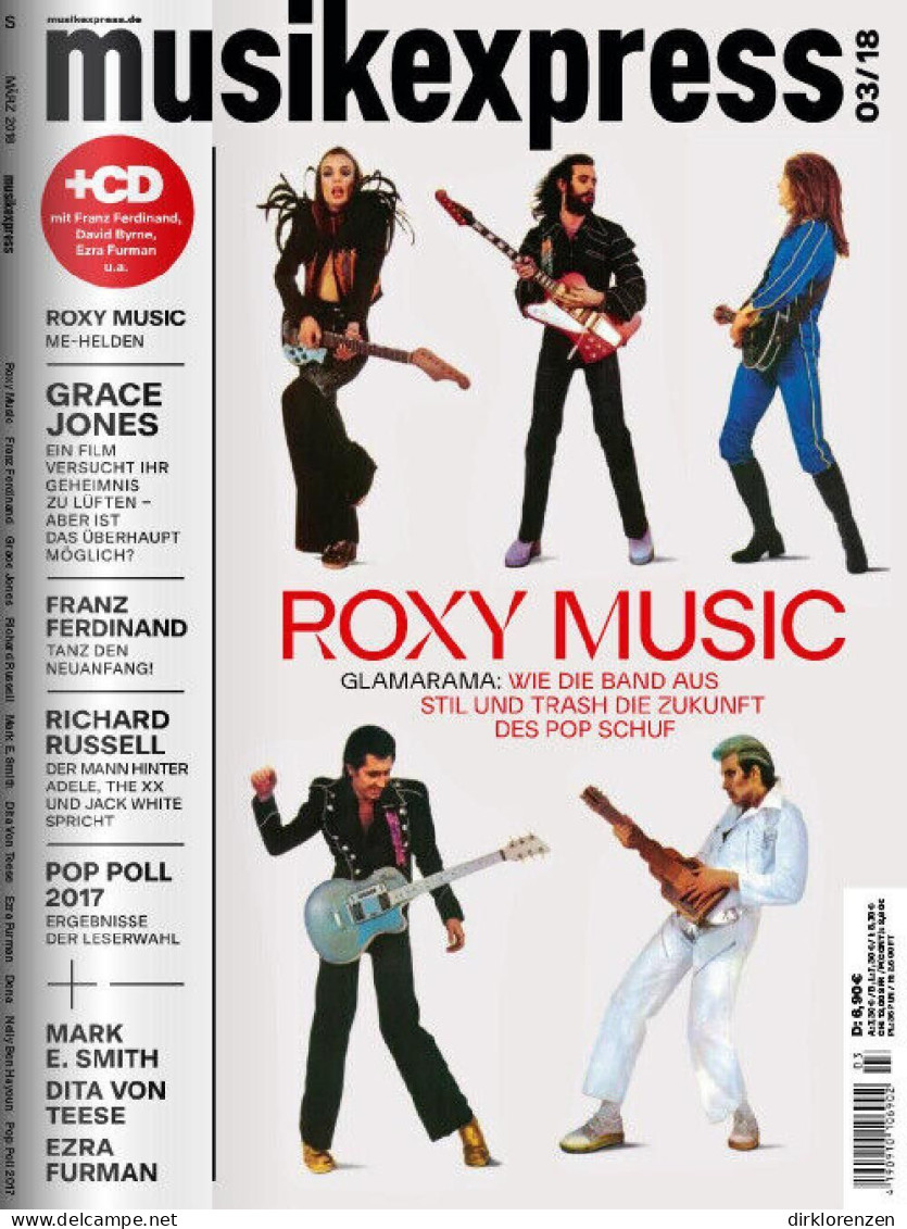 Musikexpress Magazine Germany 2018-03 Roxy Music Grace Jones Franz Ferdinand - Zonder Classificatie