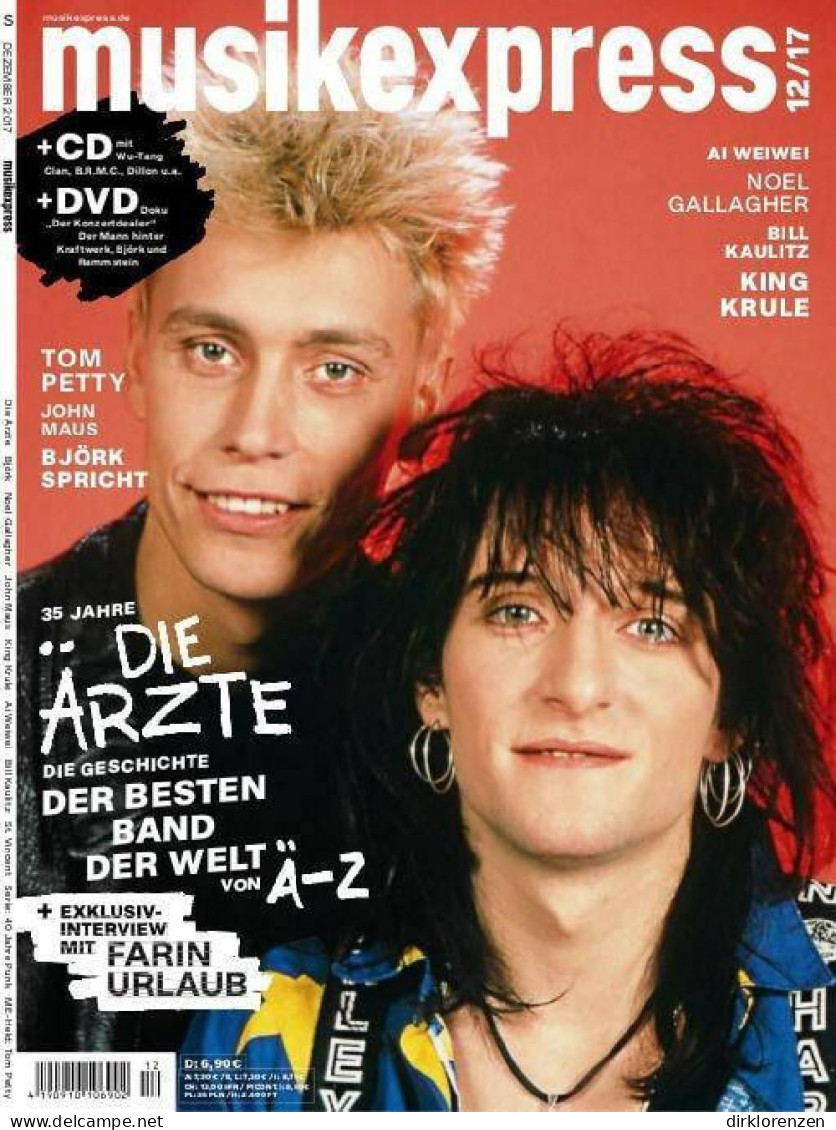 Musikexpress Magazine Germany 2017-12 Die Ärzte Tom Petty Björk King Krule - Zonder Classificatie