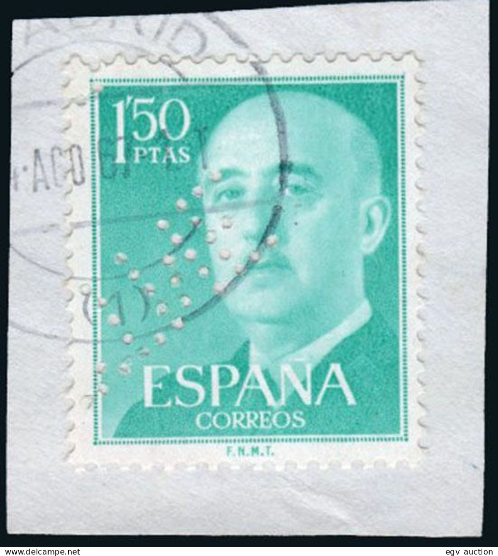 Madrid - Perforado - Edi O 1155 - Fragmento "CTNE" (Telefónica) - Gebraucht