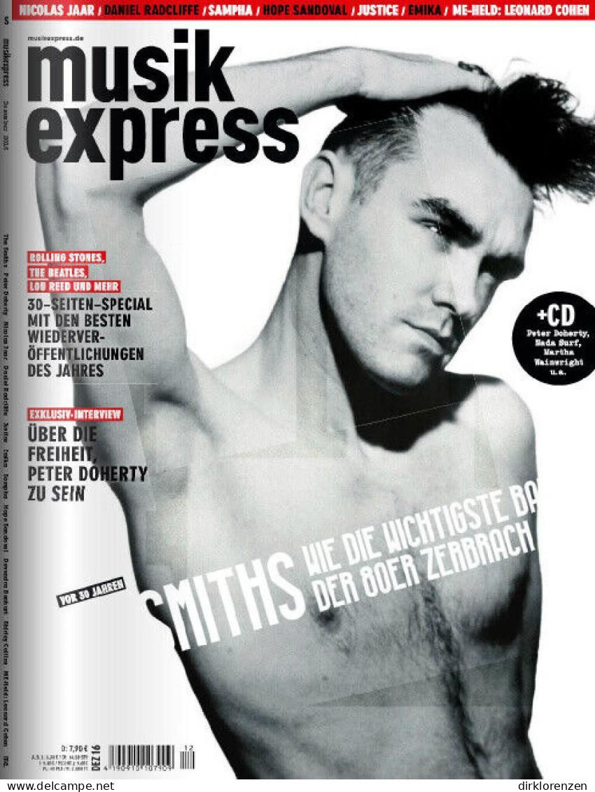 Musikexpress Magazine Germany 2016-12 The Smiths Morrissey Peter Doherty - Zonder Classificatie