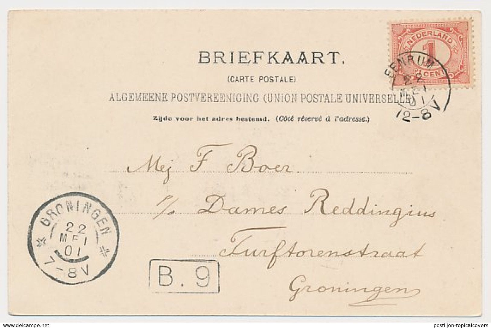 Kleinrondstempel Eenrum 1901 - Ohne Zuordnung