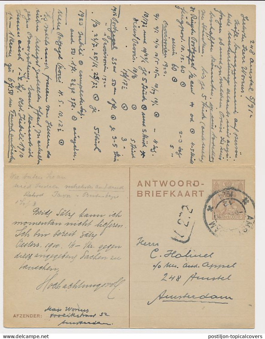 Briefkaart G. 196 Locaal Te Amsterdam 1924 V.v. - Postal Stationery