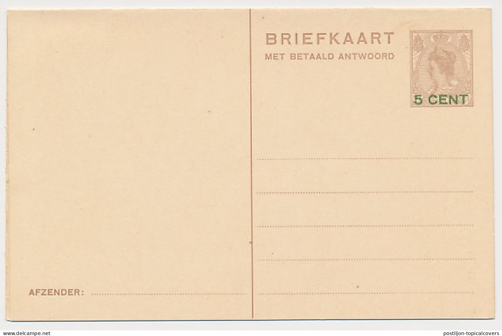 Briefkaart G. 221 - Postal Stationery