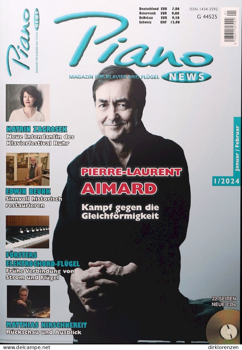 Piano News Magazine Germany 2024-01 Pierre Laurent Aimard Katrin Zagrosek Edwin Beunk - Zonder Classificatie