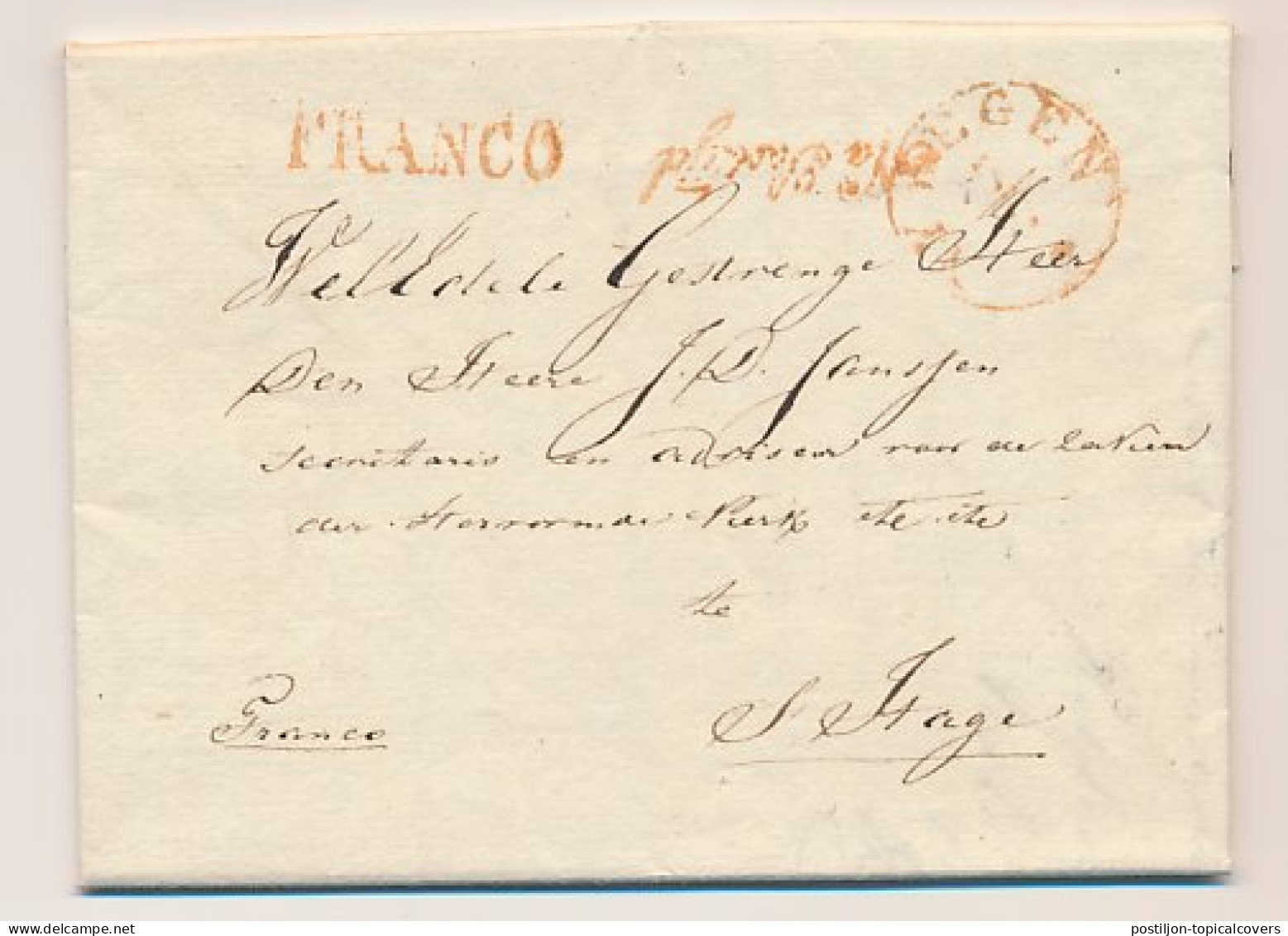 Maasbommel - Distributiekantoor Appeltern - Nijmegen 1842 - ...-1852 Prephilately