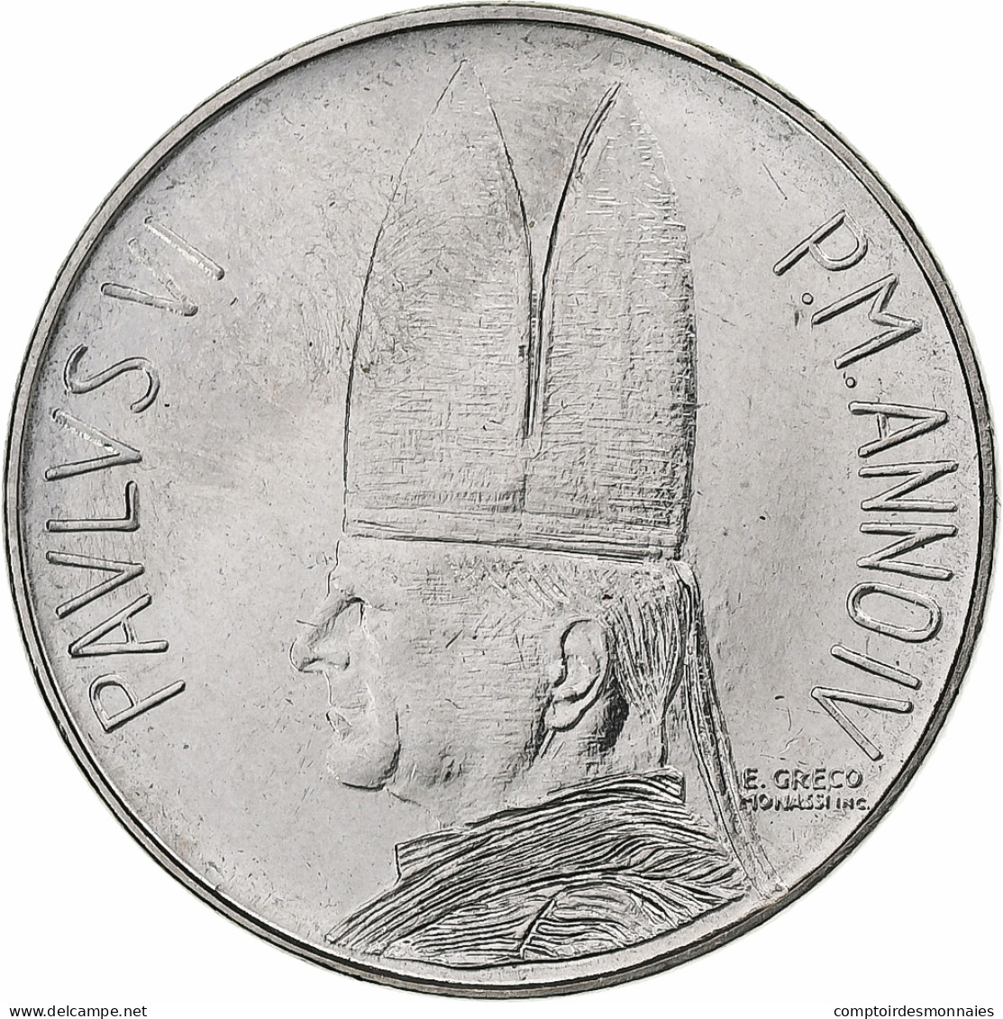 Vatican, Paul VI, 50 Lire, 1966 - Anno IV, Rome, Acier Inoxydable, SPL+, KM:89 - Vaticaanstad