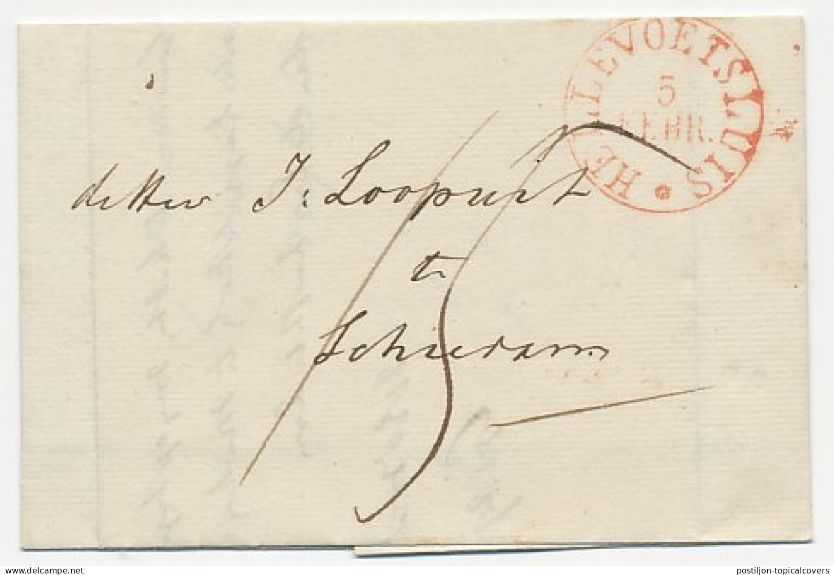 Hellevoetsluis - Schiedam 5.2.1833 - ...-1852 Prephilately