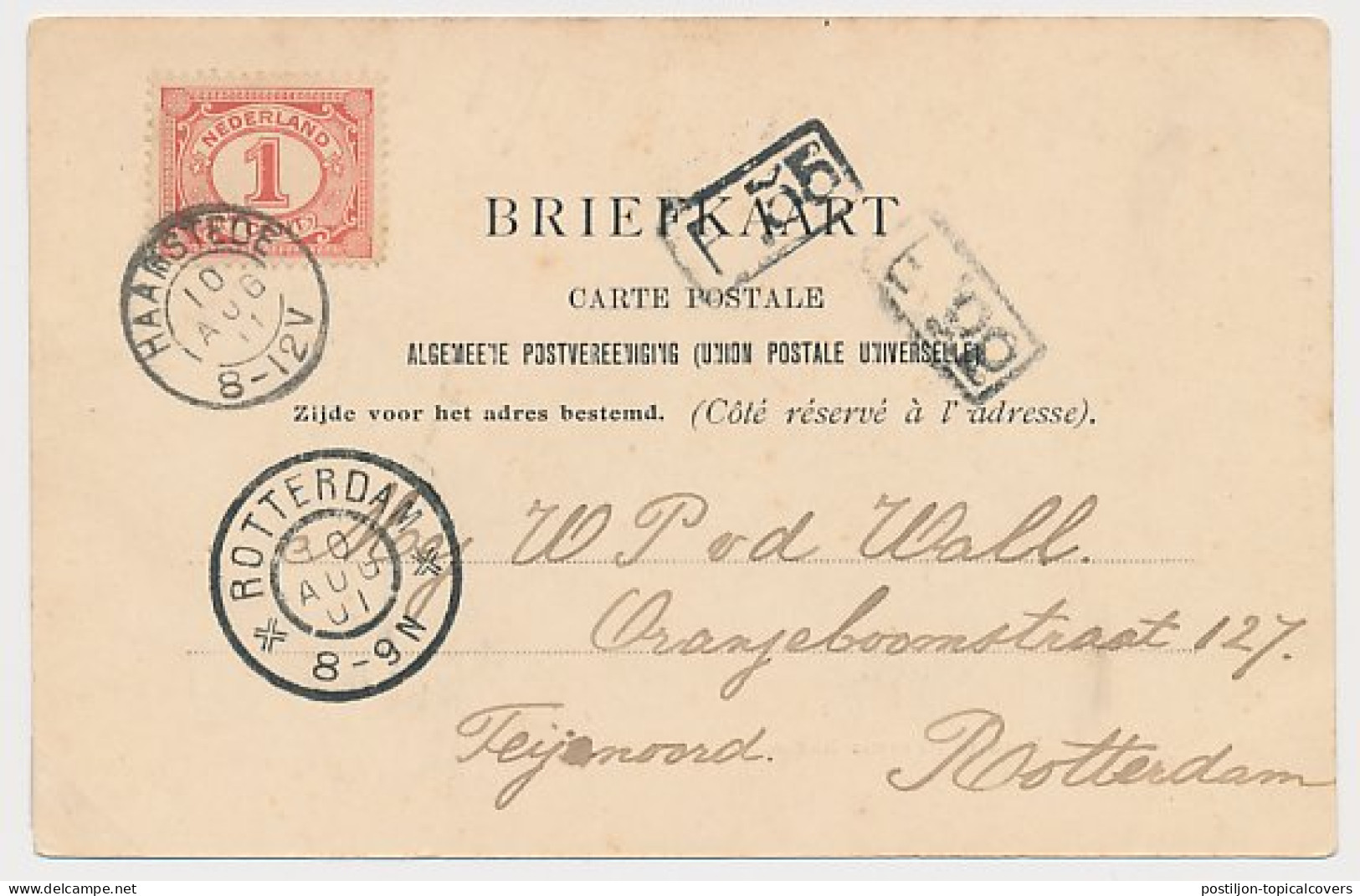 Kleinrondstempel Haamstede 1901 - Unclassified