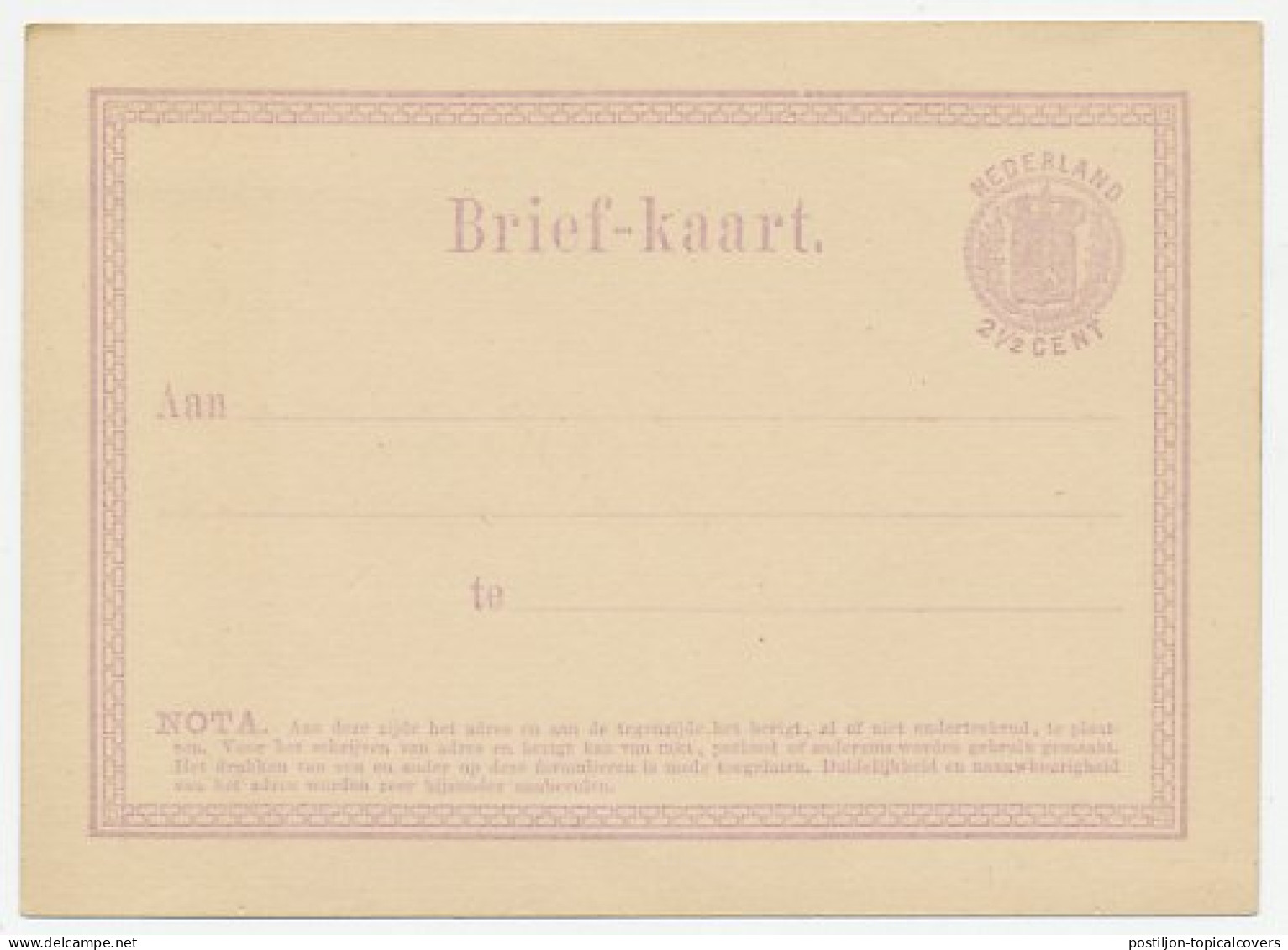 Briefkaart G. 1 Particulier Bedrukt  - Ganzsachen