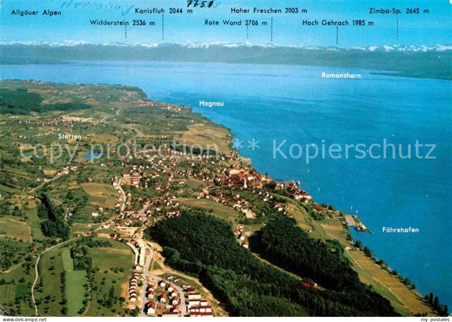 72783947 Meersburg Bodensee Mit Alpenpanorama Fliegeraufnahme Meersburg - Meersburg