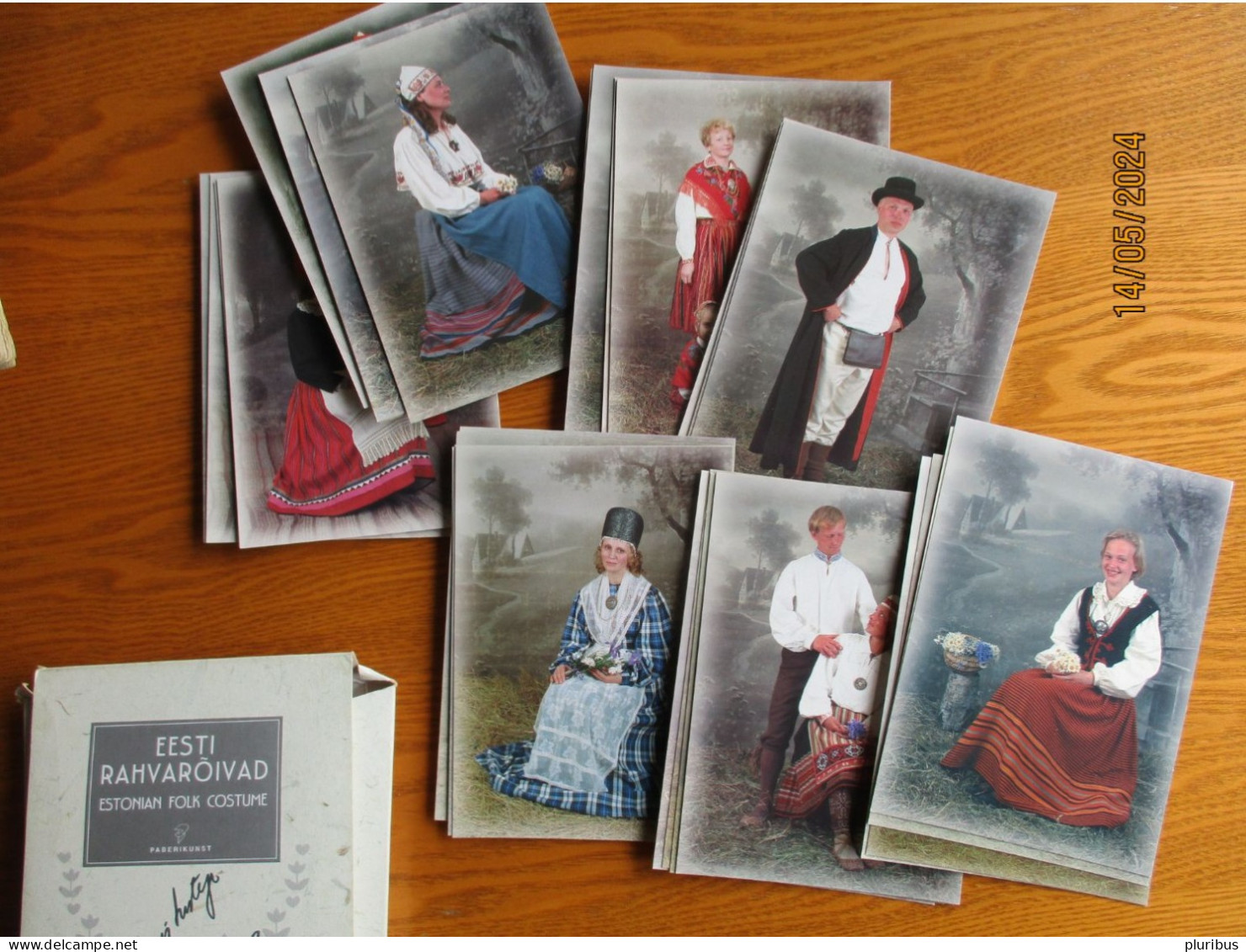 ESTONIA RARE SET OF 35 ESTONIAN FOLK COSTUME POSTCARDS - Estonia