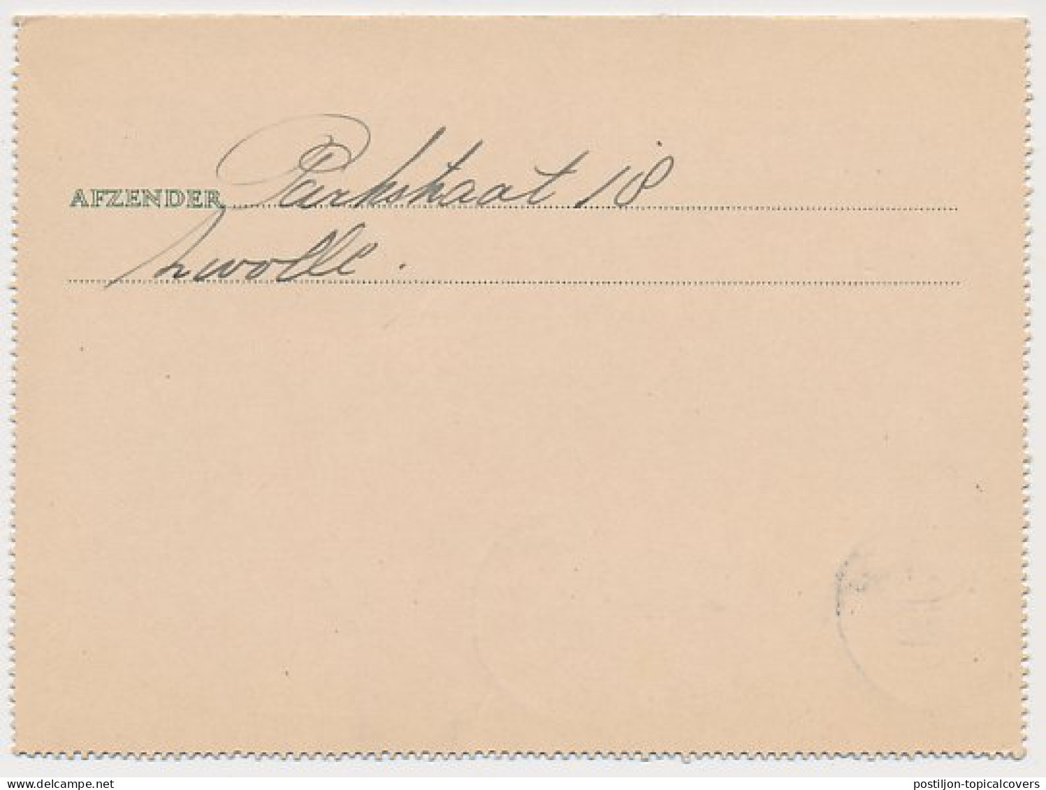 Postblad G. 20 Zwolle - Breda 1941 - Postal Stationery