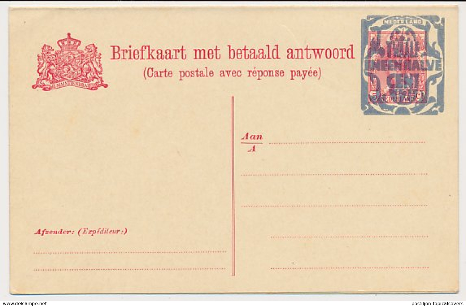 Briefkaart G. 159 - Entiers Postaux