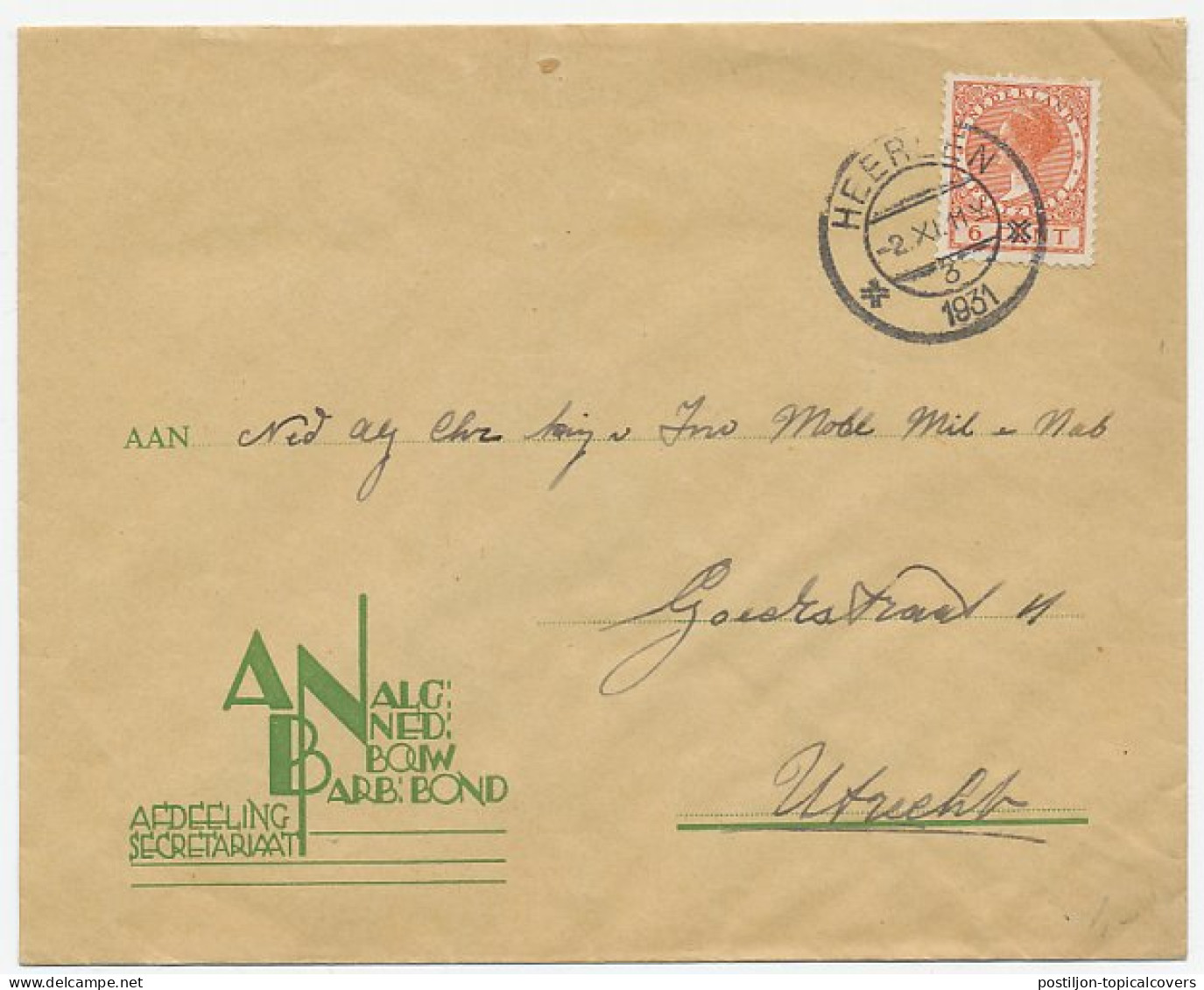 Firma Envelop Heerlen 1931 - ANB - Unclassified