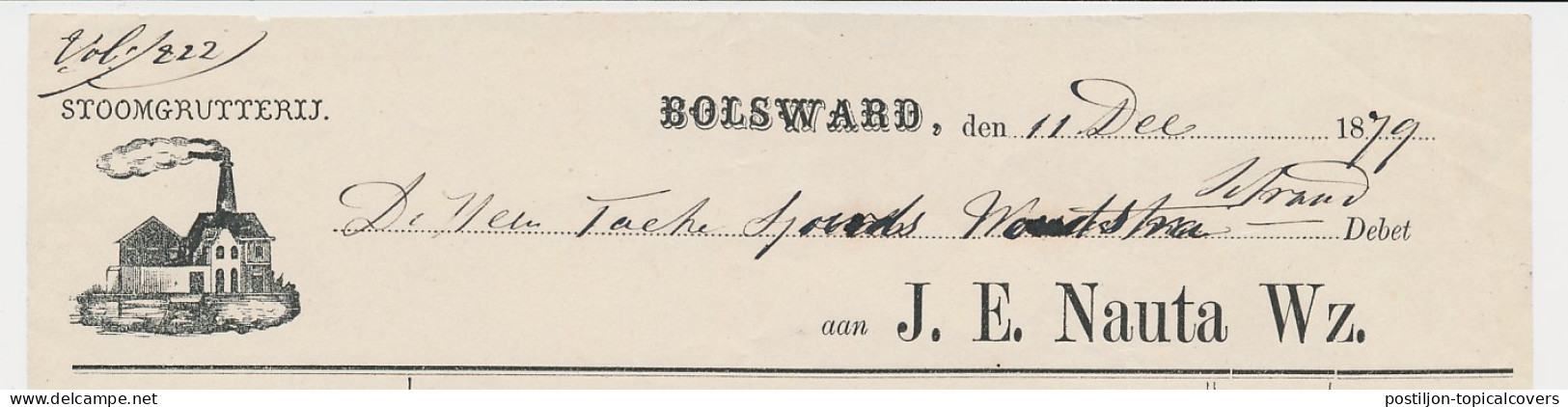 Nota Bolsward 1879 - Stoomgrutterij - Niederlande