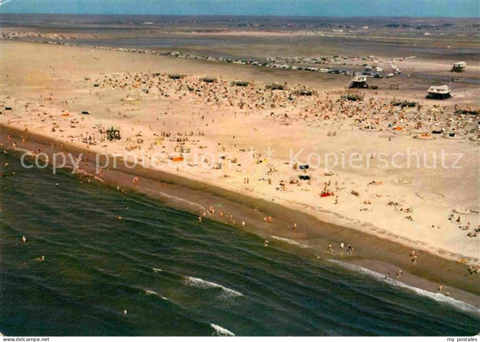 72783902 St Peter-Ording Nordseeheilbad Schwefelbad Fliegeraufnahme St. Peter-Or - St. Peter-Ording