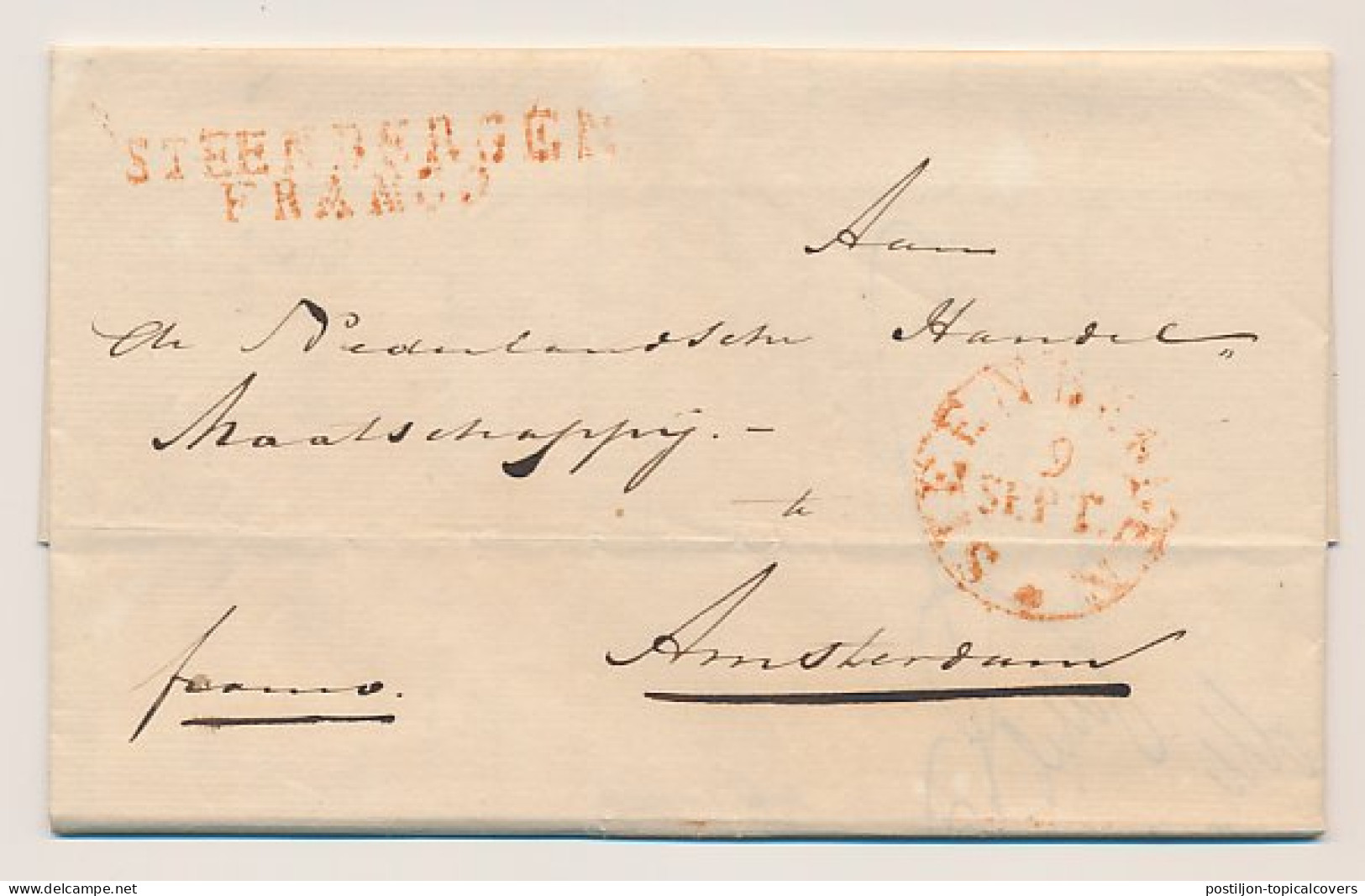 STEENBERGEN FRANCO - Amsterdam 1842 - ...-1852 Prephilately