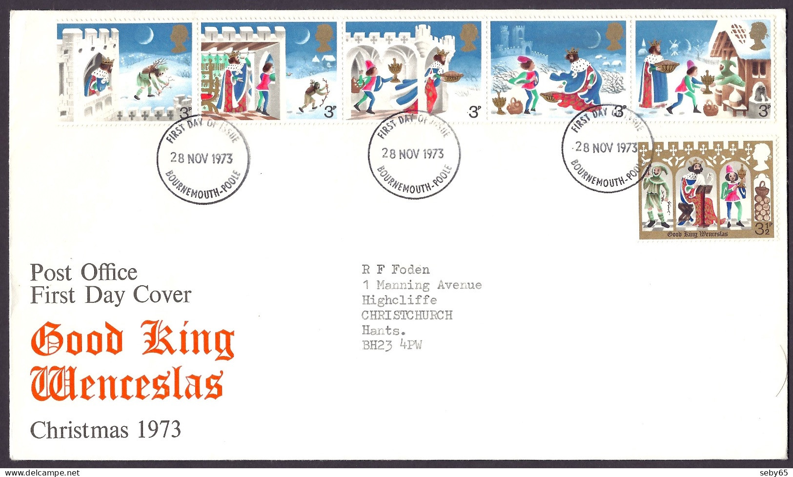 Great Britain 1973 - Christmas, Noel, Nativity, Natale, Weihnachten, Winter Scenes, Wise Men, Magi - FDC First Day Cover - 1971-1980 Decimal Issues