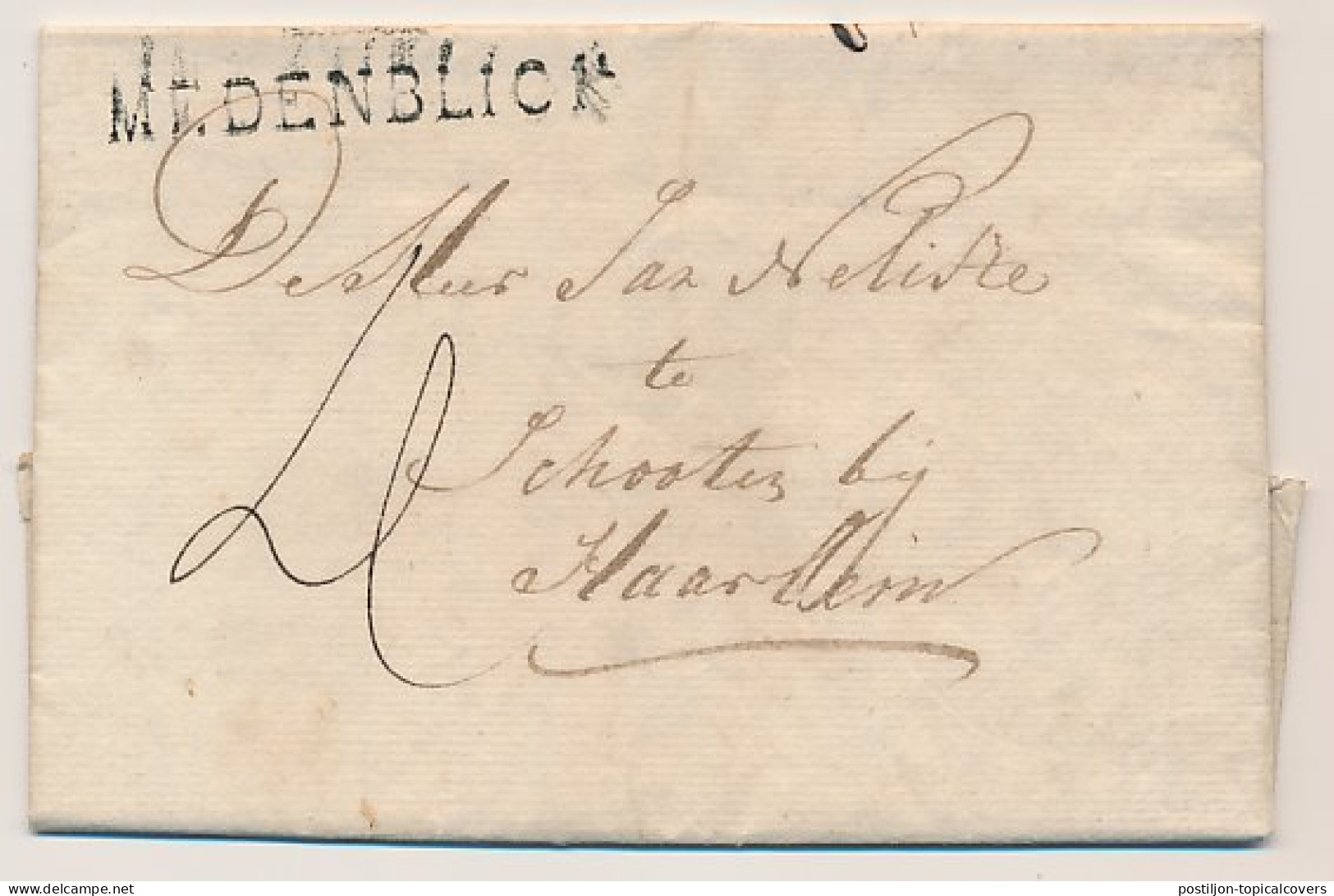 Medemblik - Schoten Bij Haarlem 1822 - ...-1852 Préphilatélie