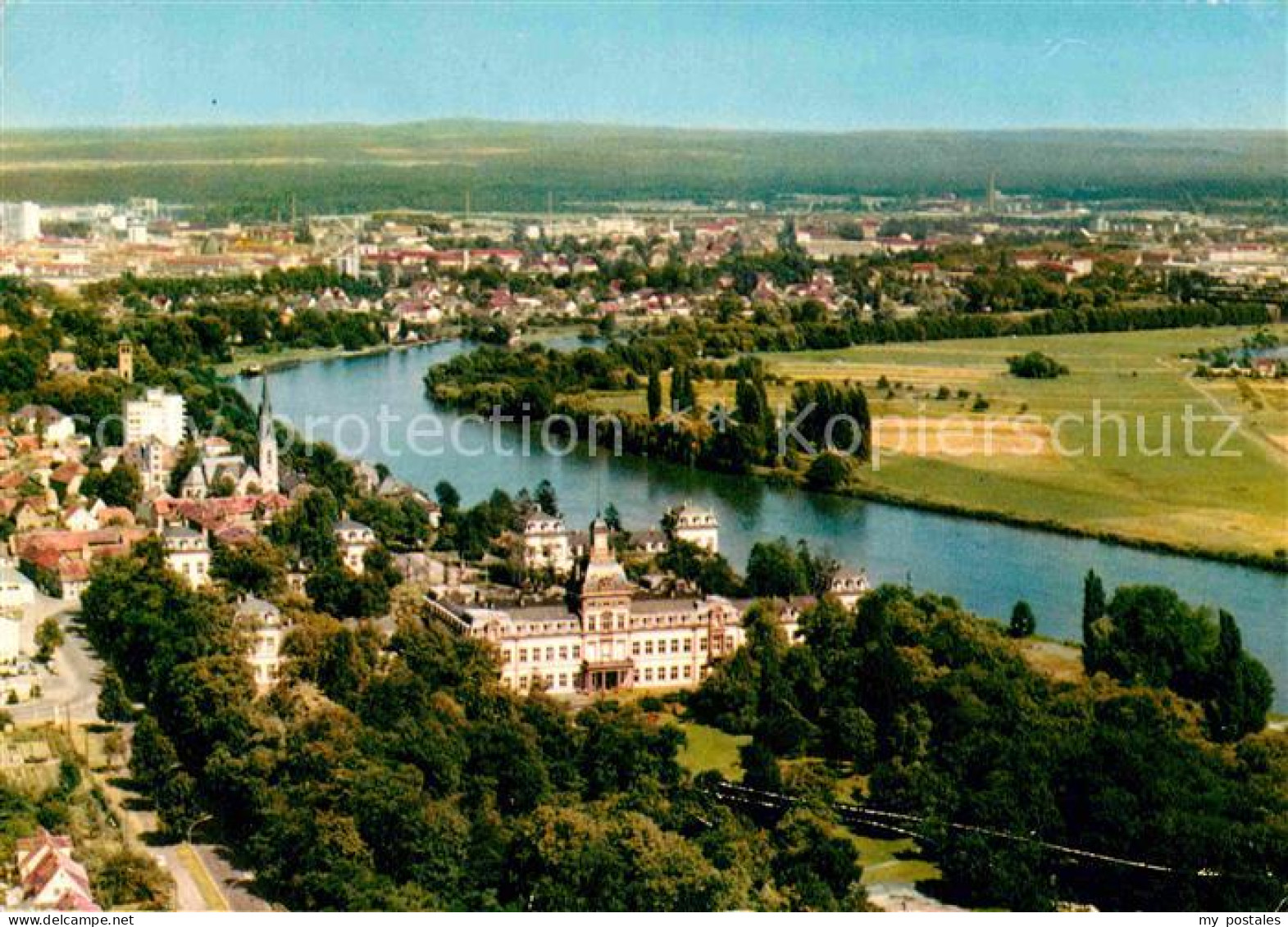 72783864 Hanau Main Schloss Fliegeraufnahme Hanau - Hanau