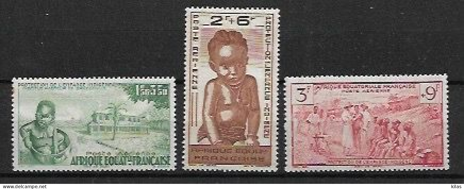 A.E.F. 1942 Protection De L'Enfance Indigène & Quinzaine Impériale (PEIQI) MNH - 1942 Protection De L'Enfance Indigène & Quinzaine Impériale (PEIQI)