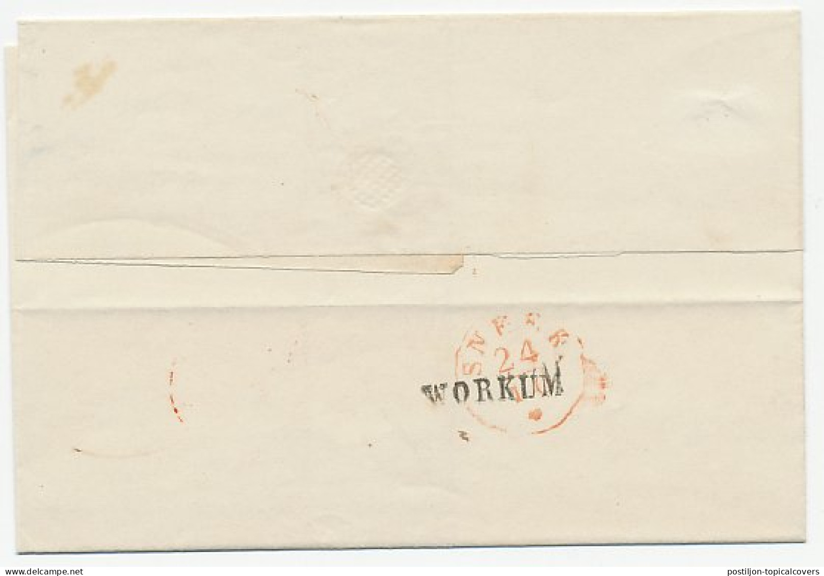 Naamstempel Workum 1851 - Briefe U. Dokumente