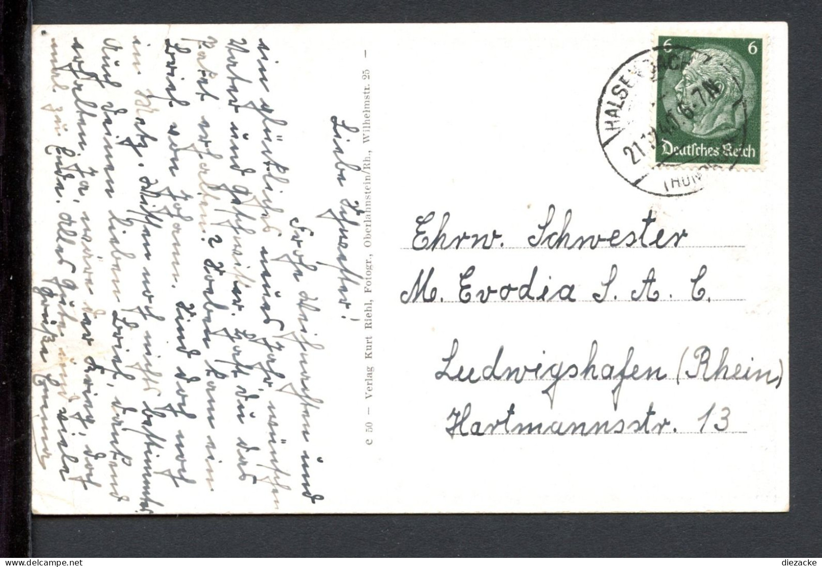 AK Halsenbach/ Hunsrück 1940 Handlung Von J. Mayr, Kirche, Gesamtansicht (PK0830 - Altri & Non Classificati