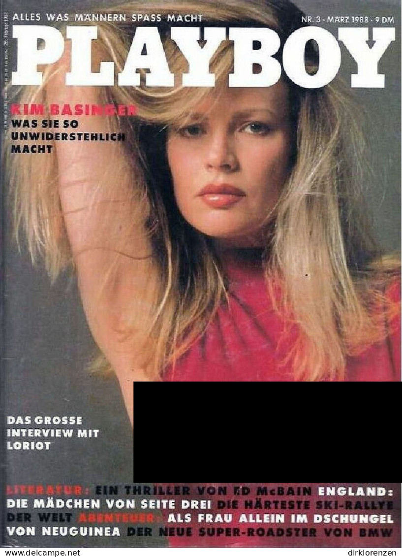 Playboy Magazine Germany 1988-03 Kim Basinger - Non Classés