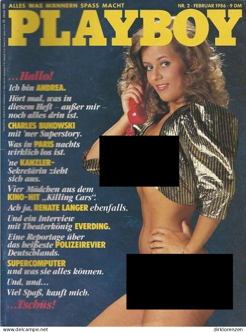 Playboy Magazine Germany 1986-02 Andrea Wetzel - Non Classés
